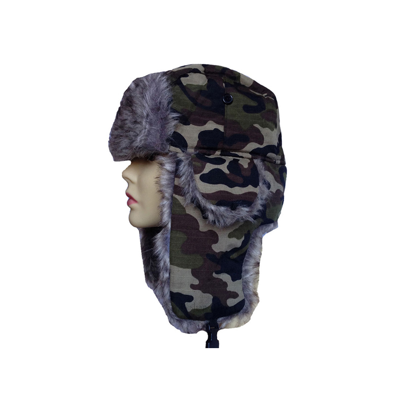 Camo Winter Hat with Earflap