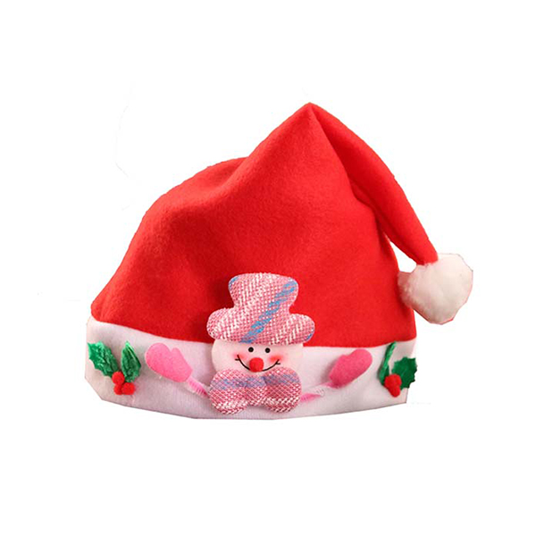 Cartoon Applique Christmas Hat