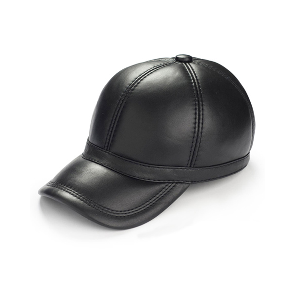 Premium Leather Winter Baseball Cap