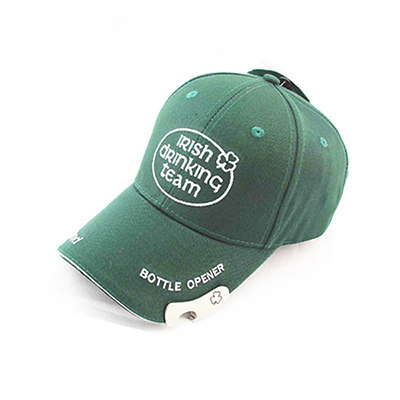 Baseball Bottle Opener Hat Embossed with Custom Logo