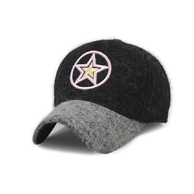 Designer Winter Wool Baseball Cap 