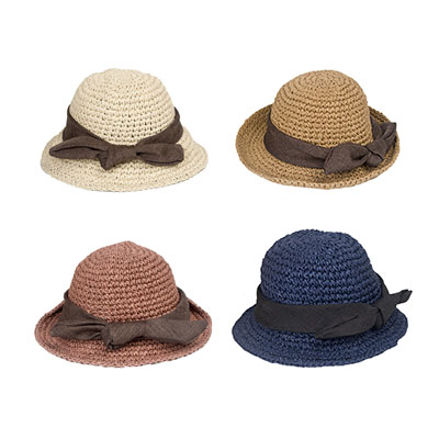 Straw Summer Beach Hat For Baby