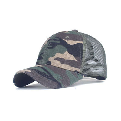 Camo Trucker Cap Blank Mesh Hat