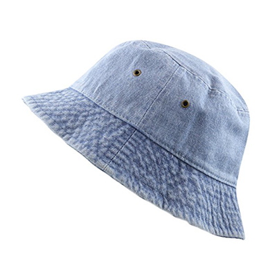 Washed Cotton Denim Bucket Hat Customized